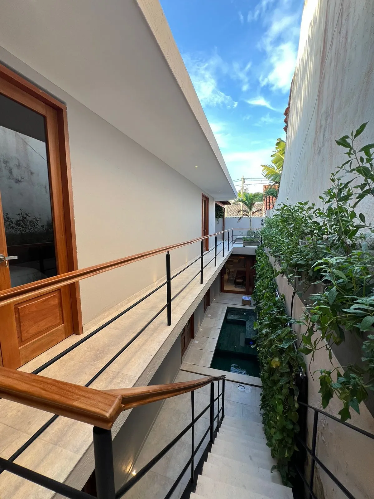 A private terrace and plunge pool tucked between colonial walls